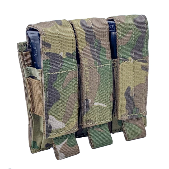 Shellback Tactical Triple Pistol Mag Pouch Molle compatible Multicam One Size - Shellback Tactical