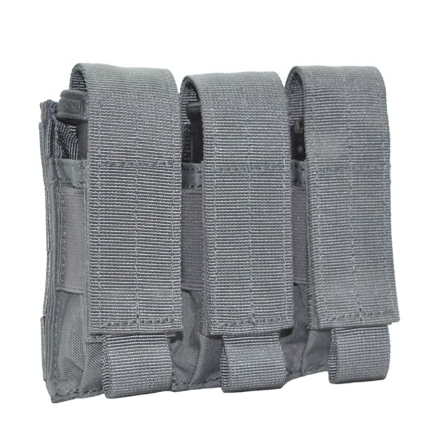 Shellback Tactical Triple Pistol Mag Pouch Molle compatible Wolf Grey One Size - Shellback Tactical