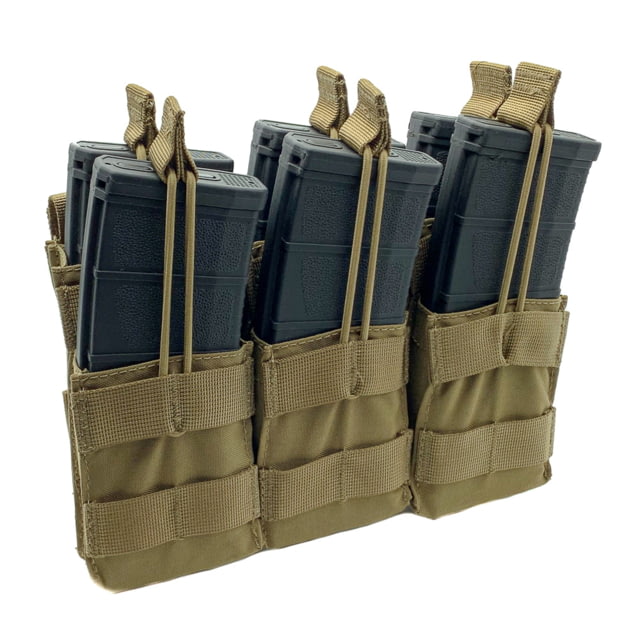 Shellback Tactical Triple Stacker Open Top Pouch for Six M4 Mag Coyote One Size - Shellback Tactical