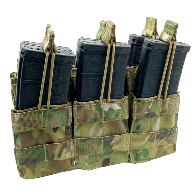 Shellback Tactical Triple Stacker Open Top Pouch for Six M4 Mag Multicam One Size - Shellback Tactical