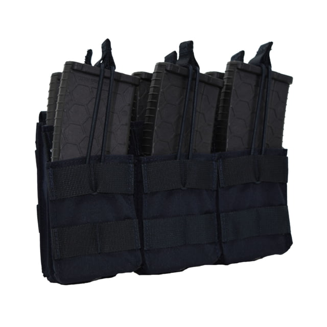 Shellback Tactical Triple Stacker Open Top Pouch for Six M4 Mag Navy Blue One Size - Shellback Tactical