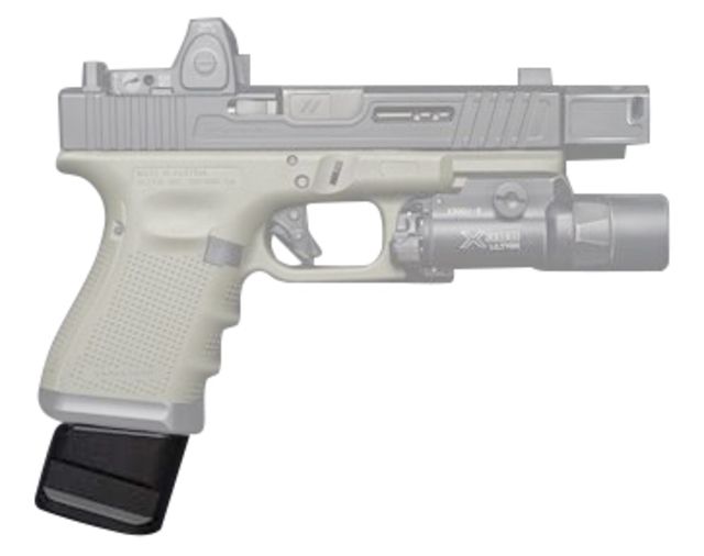 Shield Arms Glock 9mm Luger/.40 S&W 5 Round Magazine Extension Glock 19/23 5 Round Black 1 Pack Aluminum 5RD