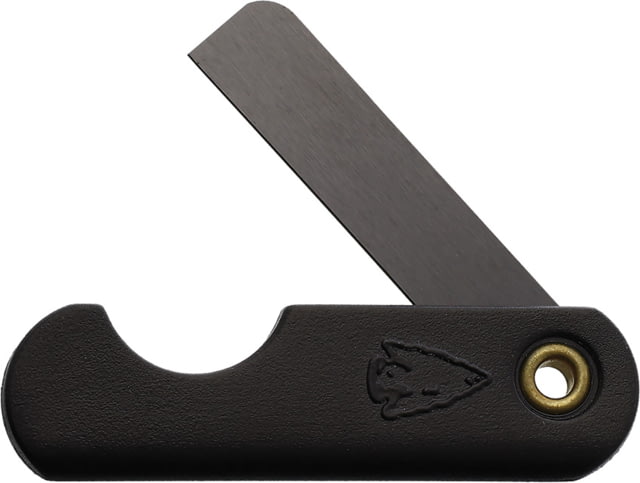 Shomer-Tec Ceramic Folding Razor Knife 1.75in Closed 1in Black Finish Ceramic Blade Black Synthetic Handle