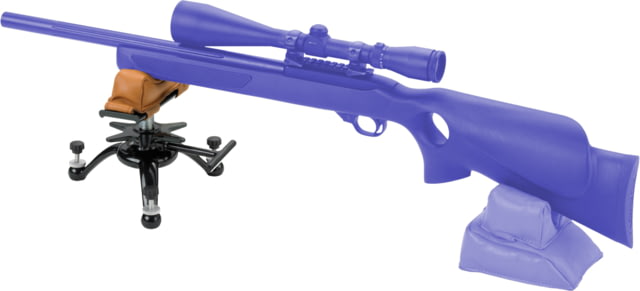 Champion Traps and Targets Tri-Stance Gun Rest w/ Leather Sandbag Black
