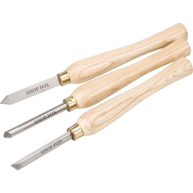 Shop Fox 3 pc. HSS Lathe Chisel Set
