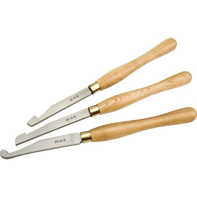 Shop Fox 3 pc. HSS Lathe Chisel Set