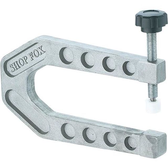 Shop Fox 6 in. Aluminum Deep Reach C-Clamp 1.5 in. Capacity