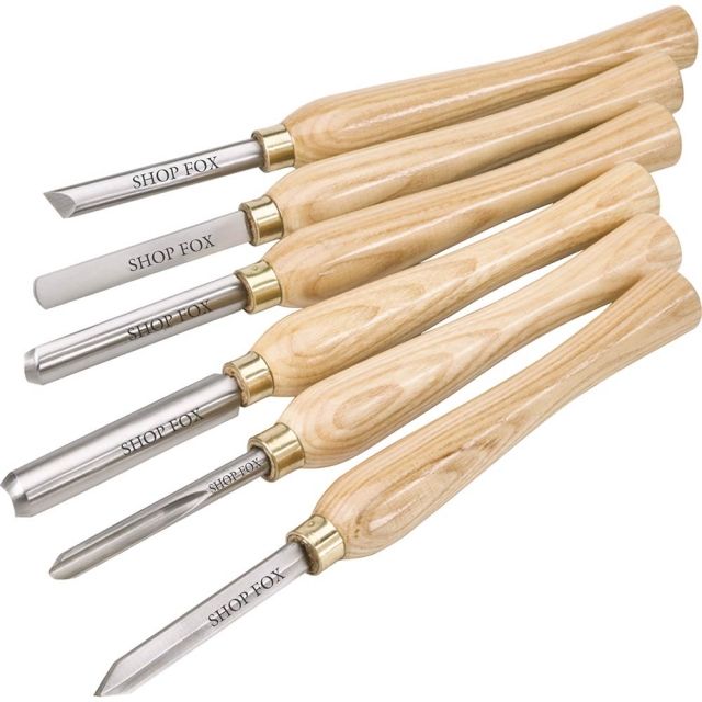 Shop Fox 6 pc. HSS Lathe Chisel Set