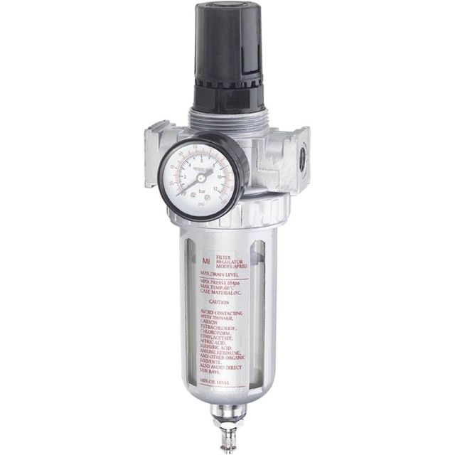 Shop Fox Air/Moisture Filter/Regulator with Gauge
