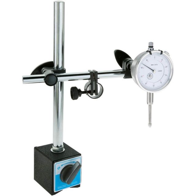 Shop Fox Magnetic Base with Dial Indicator in Case - Shop Fox
