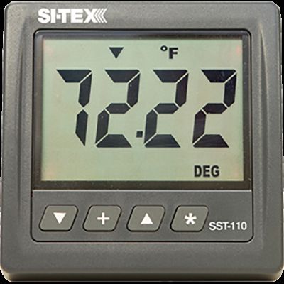Si-Tex Water Temp Indicator w/Thru-Hull Xdcr New Condition SST-110TS