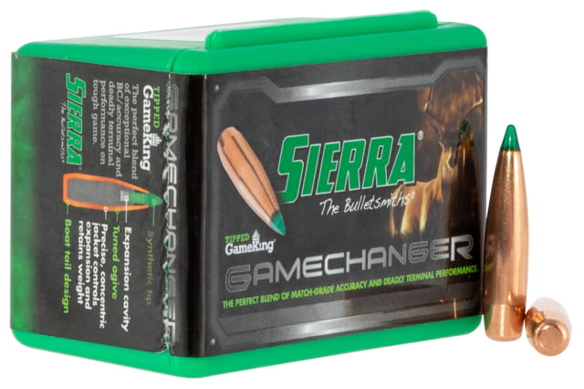 Sierra Bullets .243 Caliber 90 Grain BTHP Tipped GameKing 50 Rifle Bullets - Sierra Bullets