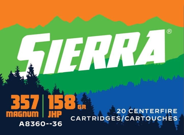 rra Bullets Outdoor Master .357 Magnum 158grain Jacketed Hollow Point Brass Cased Pistol 20 Rounds Ammo