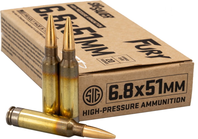  SAUER 6.8mm Remington SPC 135 Grain CTT Brass Cased Rifle 20 Rounds Ammo
