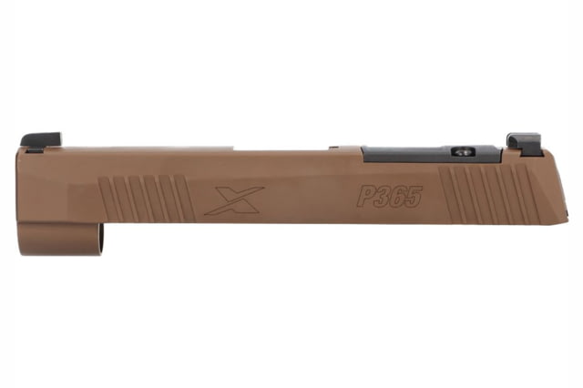 DEMO SIG SAUER P365XL Slide Assembly 9mm Luger w/X-Ray3 Day/Night Sights Accept Micro-Optic 3.7in Barrel Nitron Stainless Steel Coyote Brown - Sig Sauer