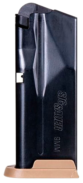  SAUER 9mm Luger Sig P365 Floor Plate 10 Round Coyote Brown 10RD Ammo
