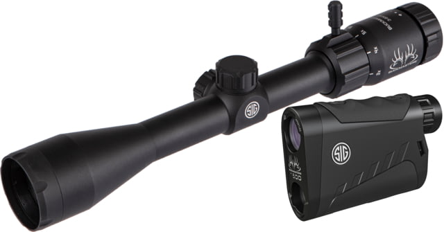 DEMO SIG SAUER Buckmasters 1500 Laser Rangefinder & 3-9x40mm Scope Combo Black Small SOK15BM01 - Sig Sauer