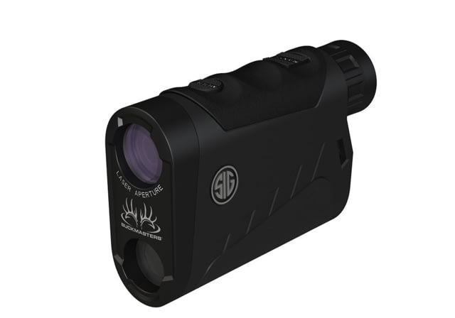 USED SIG SAUER Buckmasters 6x22mm Laser Rangefinder 1500 Red Illuminated Display Black Small  EDEMO11 Condition Fair Used - Sig Sauer