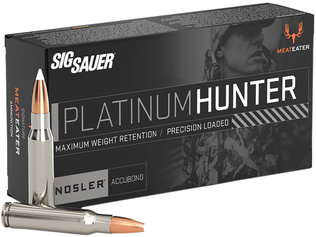  SAUER Platinum Hunter .308 Win 165 Grain Nosler Accubond Brass Cased Centerfire Rifle 20 Rounds Ammo