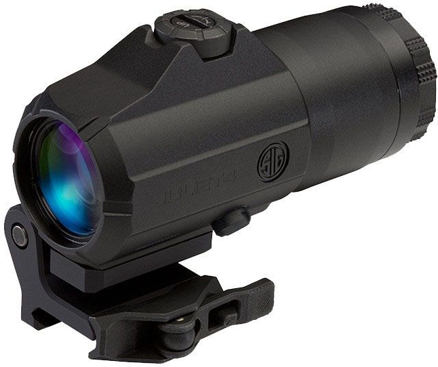 Demo SIG SAUER Juliet4 4x24mm Magnifier for Reflex Sights Flip to Side Mount Black - Sig Sauer