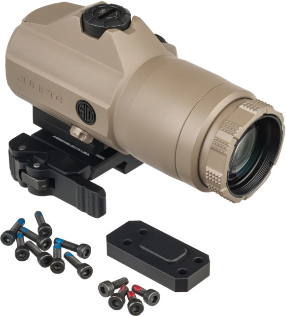 DEMO OpticsPlanet Exclusive SIG SAUER Juliet4 Magnifier Flat Dark Earth Small - Sig Sauer