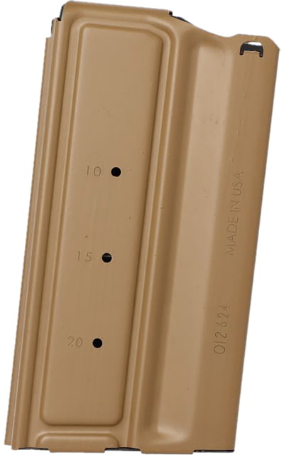  Sauer MCX-Spear Magazine 20rd Double Stack 277 Sig Fury/6.8x51mm/6.5 Creedmoor/7.62 NATO Coyote Tan Steel Ammo