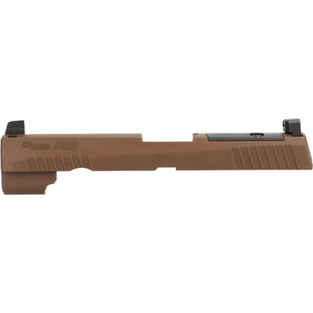 SIG SAUER P320 Full-Size 9mm Luger 4.7in Pistol Slide Assembly Optic Ready Coyote Brown SS - Sig Sauer