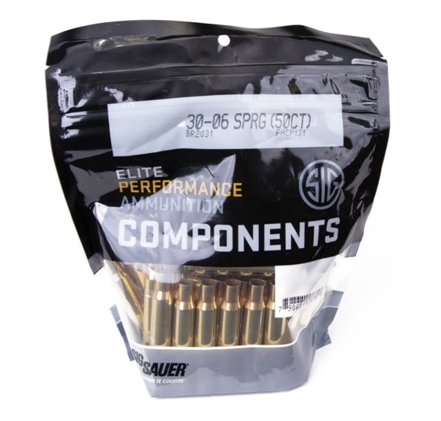 SIG SAUER Rifle Brass .30-06 Springfield Non-Primed 50 Brass/Bag - Sig Sauer