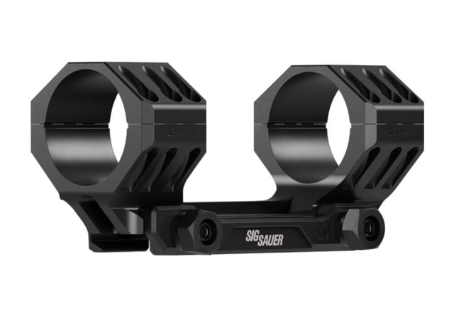 Sig Sauer SIG SAUER Alpha5 Riflescope Mount 35mm 1.535in 0 Cant Matte Black - $199.99 at Optics Planet