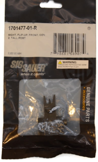 SIG SAUER Tall Post Top Mounted Deployable Front Sight Black - Sig Sauer