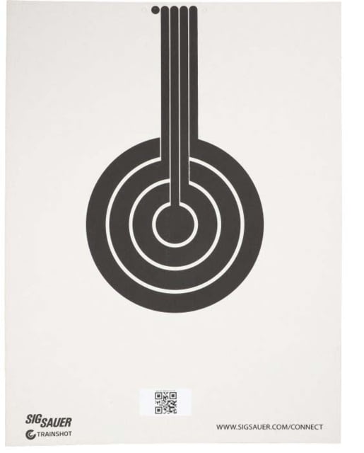 Sig Sauer SIG SAUER T300 5-Pack Bullseye Targets Black - $35.69 at Optics Planet