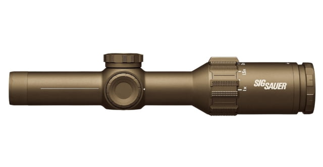 Sig Sauer SIG SAUER Tango6T 1-6X24 LPVO Rifle Scope 30mm Tube Second Focal Plane FL-6 Illumination Reticle 0.2 MRAD Capped Turret w/ 1.535 ALPHA 4 FDE - $1799.99 at Optics Planet