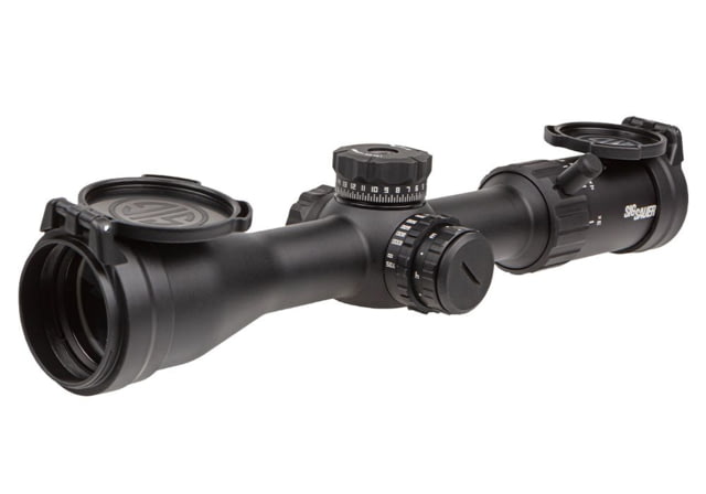 DEMO SIG SAUER Whiskey4 3-12x44mm Rifle Scope Second Focal Plane Hellfire Illum BDC Black 3-12x44 - Sig Sauer