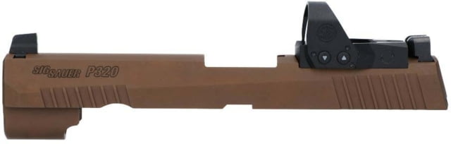 USED SIG SAUER X Series 9 mm Slide Assembly w/ Romeo1PRO SIG SAUER P320 Carry/P320 Compact 3.9in 6 MOA Coyote Tan  EDEMO1 Used Condition Like - Sig Sauer