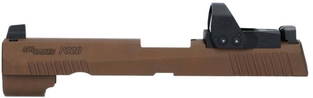 USED SIG SAUER X Series 9 mm Slide Assembly w/ Romeo1PRO SIG SAUER P320 Carry/P320 Compact/P320 Full Size 6 MOA 4.7in Coyote Tan - Sig Sauer