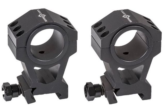USED SightMark Extra High Tactical Mounting Picatinny Rings 30mm/1inch Black  EDEMO1 Used Condition Like New Inspect and Rebox - Sightmark