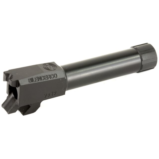 USED SilencerCo Threaded Barrel For S&W M&P Shield 9mm .5 X 28 Threads Black Nitride Finish - Silencerco