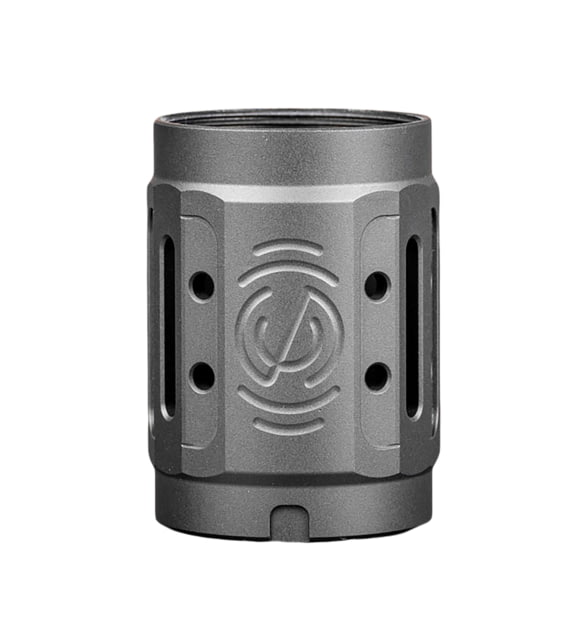 SilencerCo Alpha MAAD Brake 2.0 Black Anodized Aluminum 2in OAL 1.45in Diameter Aluminum - Silencerco