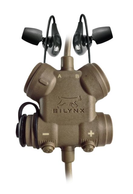 Silynx Clarus XPR Modular Headset w/ CA0128-09 adaptor cable Tan - Silynx