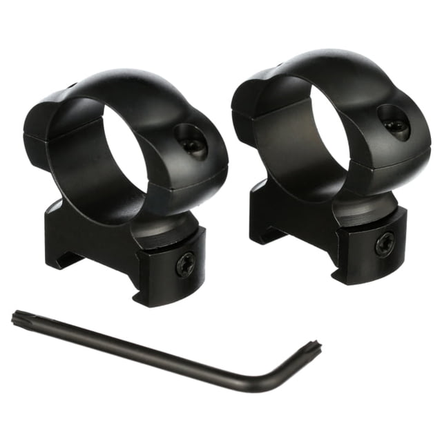 Simmons Solid Steel Rings Matte Black for 1" Scopes High Height PDQ Clam SM49300PDQ - simmons
