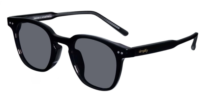 Simplify Alexander Polarized Sunglass Black/Black One Size - Simplify