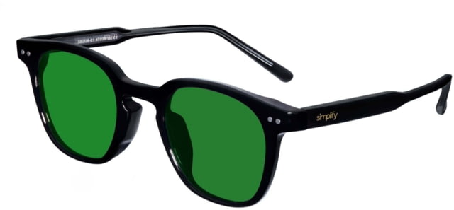 Simplify Alexander Polarized Sunglass Black/Green One Size - Simplify
