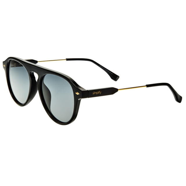 Simplify Carter Polarized Sunglasses Black Frame Black Lens Black/Black One Size - Simplify