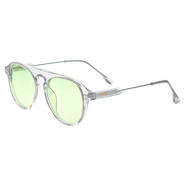 Simplify Carter Polarized Sunglasses Clear Frame Green Lens Clear/Green One Size - Simplify