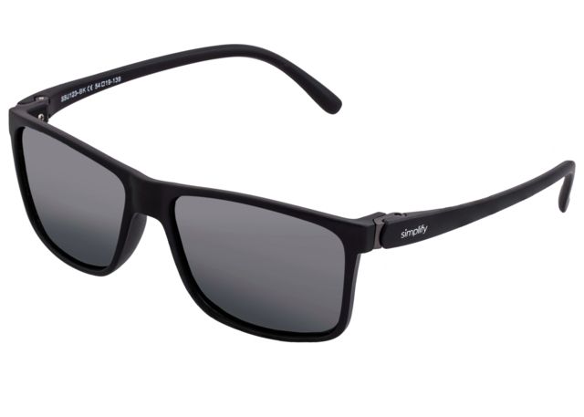 Simplify Ellis Polarized Sunglasses - Unisex Gloss Black/Black One Size - Simplify