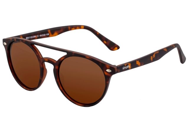 Simplify Finley Polarized Sunglasses - Unisex Tortoise/Brown One Size - Simplify