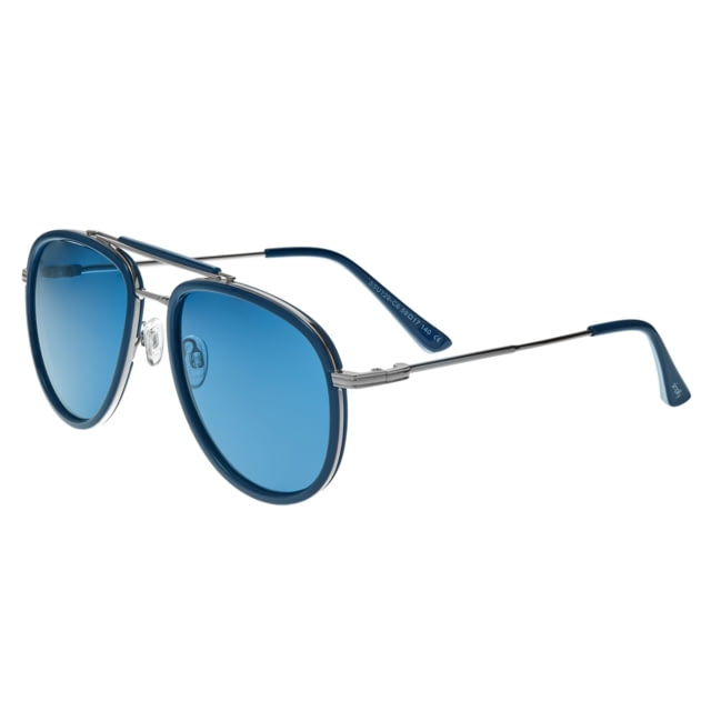 Simplify Maestro Polarized Sunglasses Silver Frame Blue Lens Silver/Blue One Size - Simplify