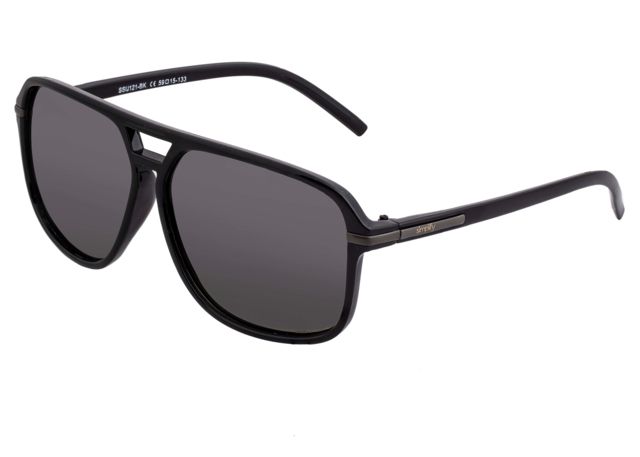 Simplify Reed Polarized Sunglasses - Unisex Black/Black One Size - Simplify
