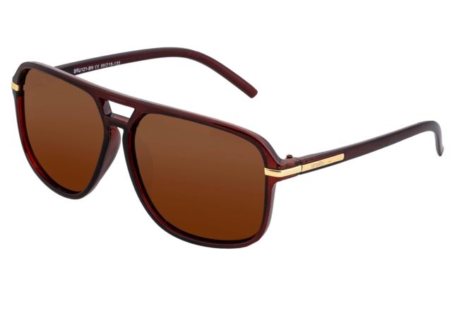 Simplify Reed Polarized Sunglasses - Unisex Brown/Brown One Size - Simplify