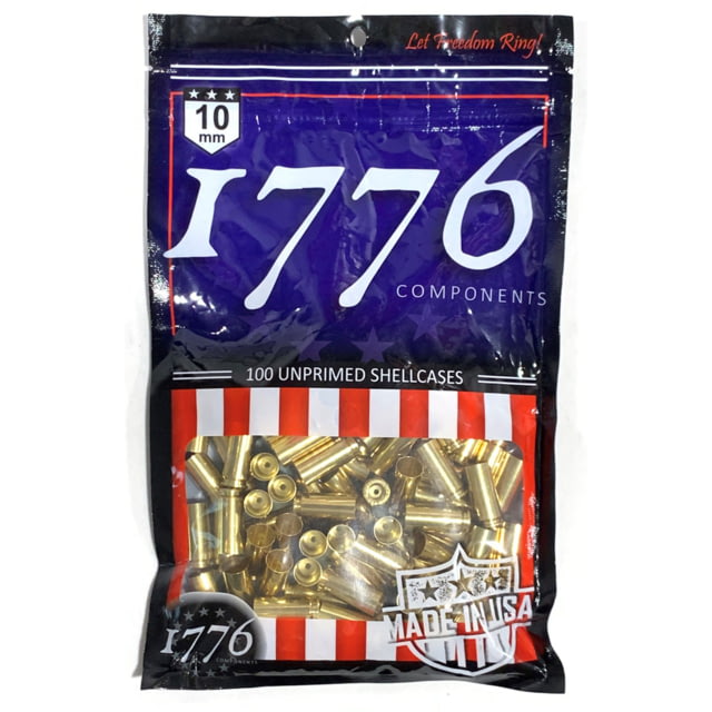 SinterFire 1776 USA Unprimed Brass 10mm 100 pc. Brass